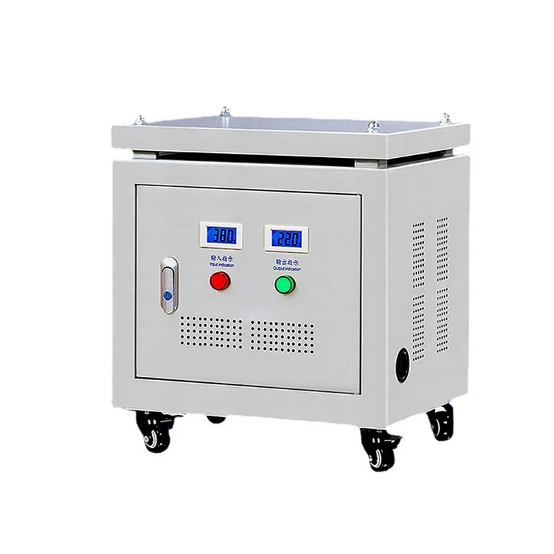 Трехфазный изоляционный трансформатор с цифровым дисплеем, 380 В, 220 В, 110 В