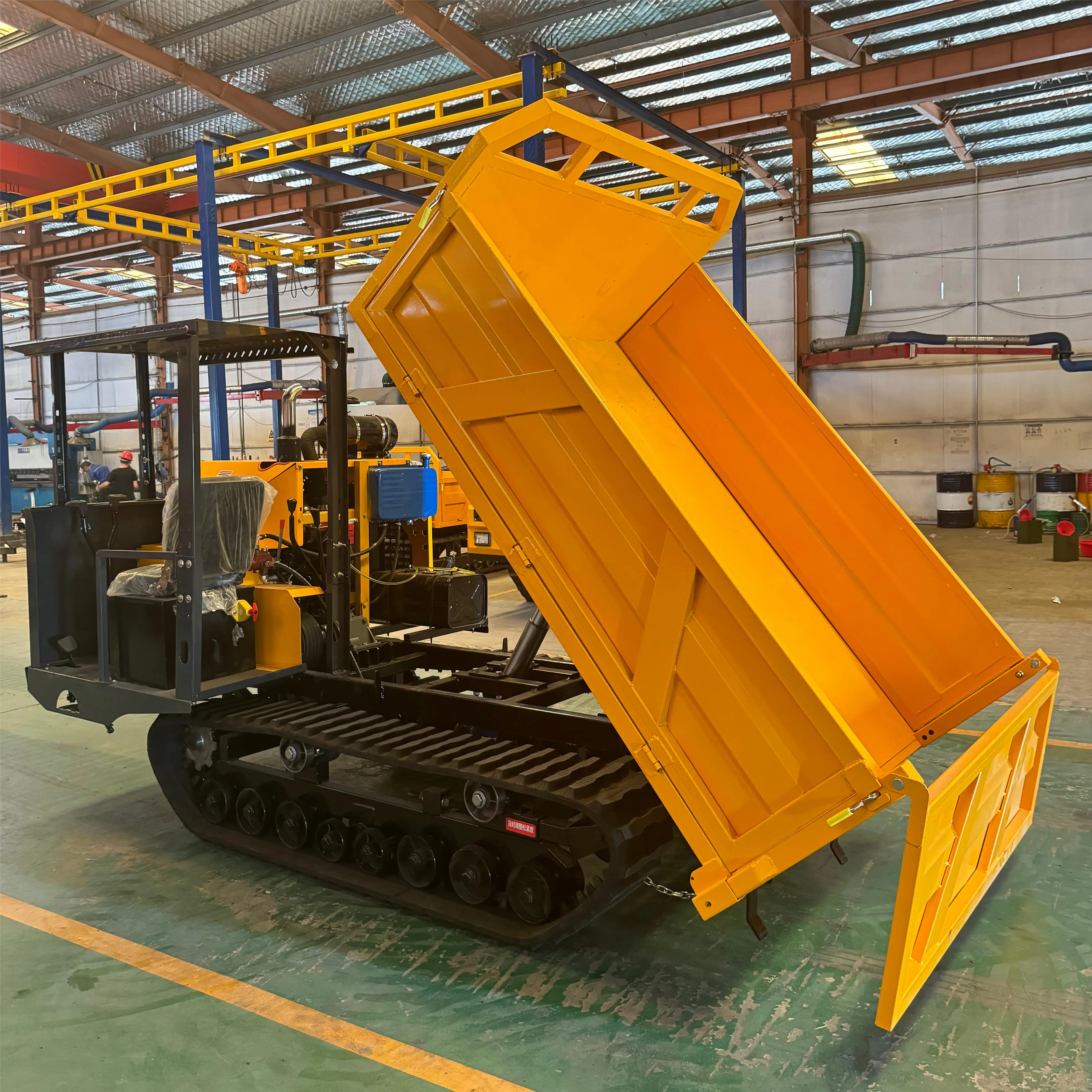 Good Quality 5Ton Hydraulic High-performance Dump Truck with Gearbox for sale on Crawler transport vehicle