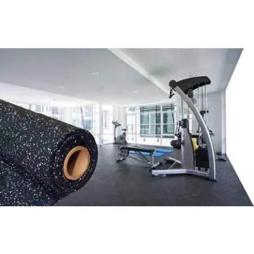 gym rubber floor mats for fitness Non-slip rubber flooring roll tiles