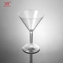 Unbreakable plastic 10oz martini cup