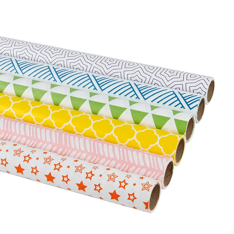 Оптовая продажа от производителя, рулон бумаги для упаковки подарков на день рождения