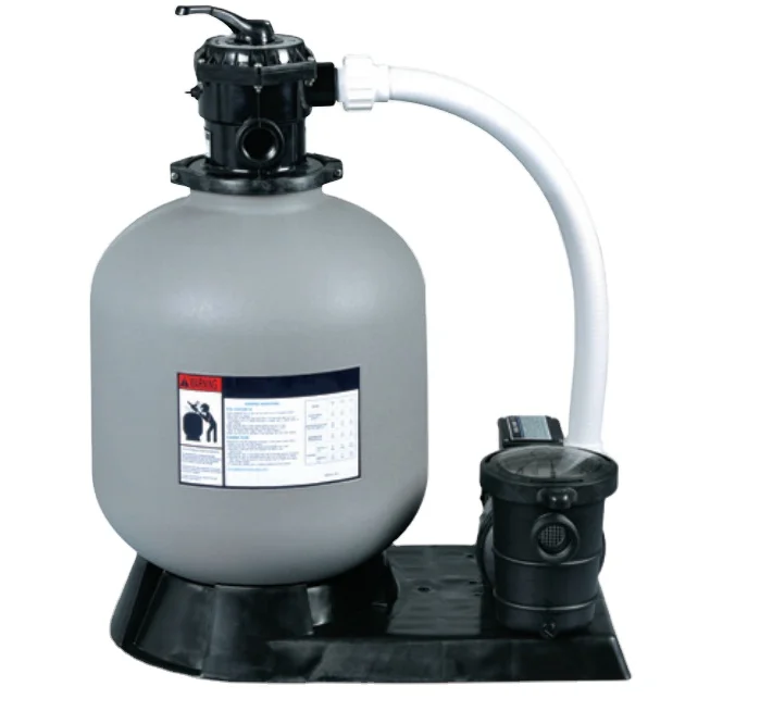 24 inch sand filter system for4-way valve for above ground pool with 1.0HP Prefilter Pool Pump