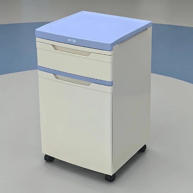 HaoHan 2025 новая CTG-066-A простая Больничная тумбочка синяя медицинская тележка с колесами