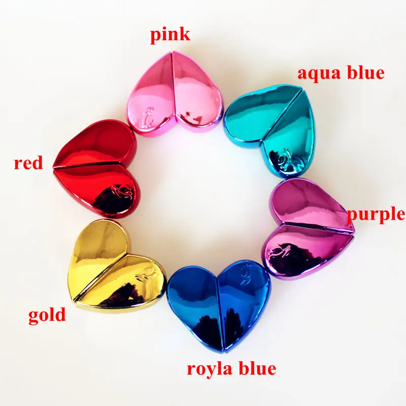 25ml Heart Shaped Glass Perfume Bottle with Spray Refillable Empty Perfume Atomizer