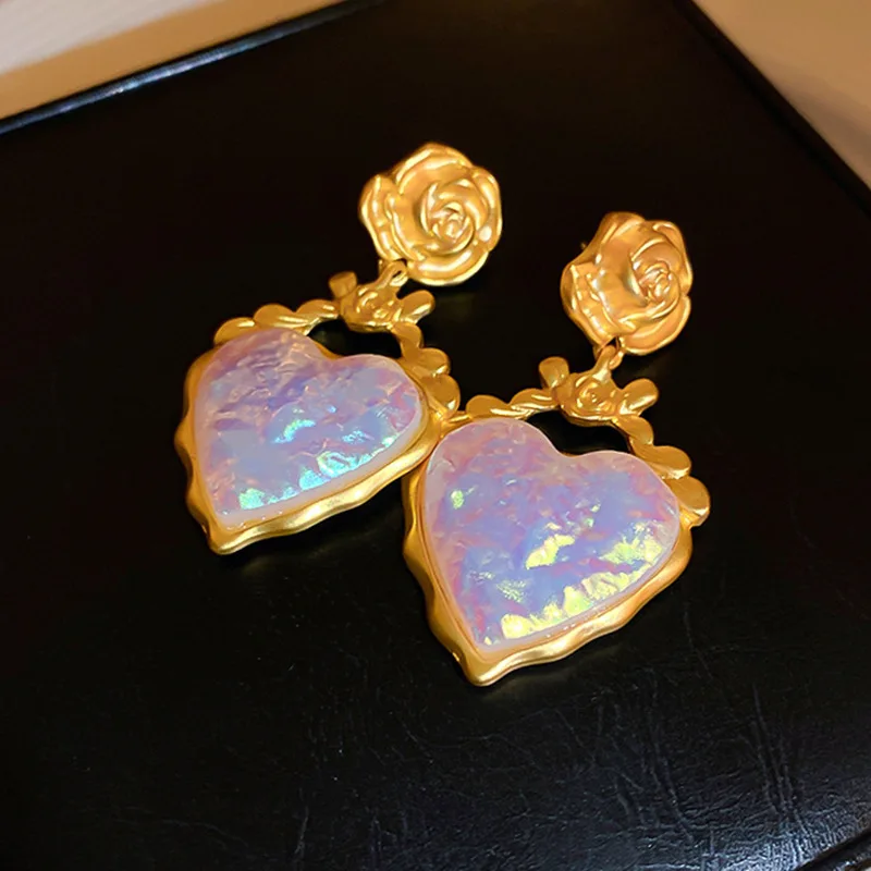 New Jewelry Designer Yiwu Wholesale Pendant Fashion Stud Earrings Brass 18K Gold Plated Jewelry Earrings Lady Accessories