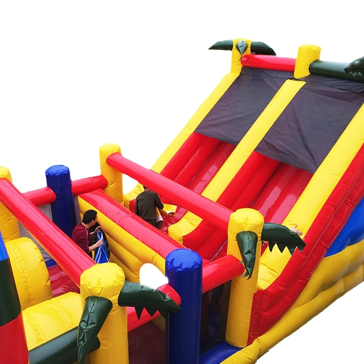 Bounce House With Blower And Slide For Kids Inflatable Castle Outdoor