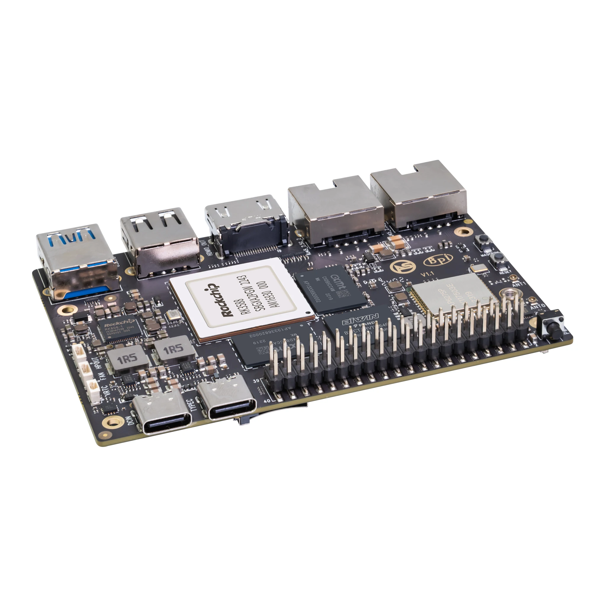 Armbian official cooperation support Linux and Android BPI-M7 RK3588 8G/32G DDR WIFI6& BT5 onboard two camera modules workable