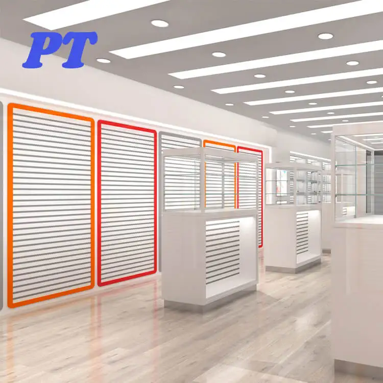 Fashion Showcases Security Stand Mobile Phone Store Display