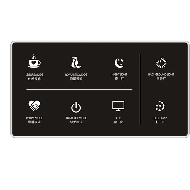 ORBITA Factory Whole Luxury Tempered Glass Hotel Smart Room Switch with Touch Panel