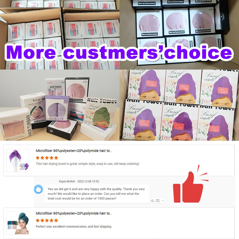 China factory price quick drying  Microfiber  hair turban dry  hair towel cap for all ages