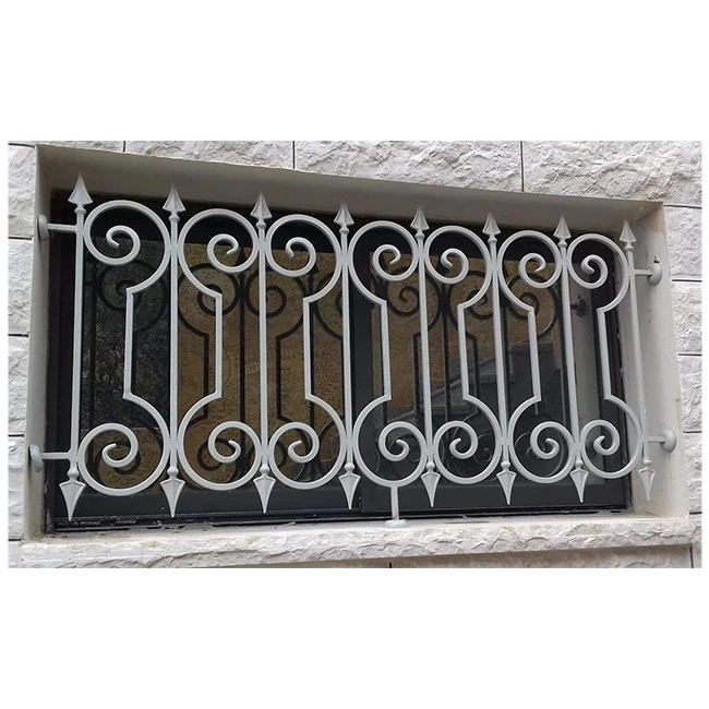 Luxury Elegant Window  Hand Forged Window Wrought Iron Windows
