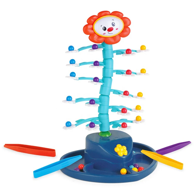 Musical Universal Russian B/O Swing Sunflower Educational Interactive Toys for Kids Funny 2 Players Children Board Games