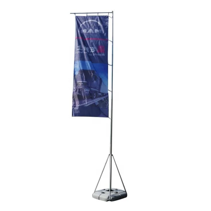 5m waterbase flagpole for banner display 7m 10m water injection flag banner stand beach flag pole