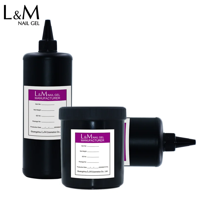 100% original organic extension gel polish Transparent UV Gel bulk 1kg nail arts