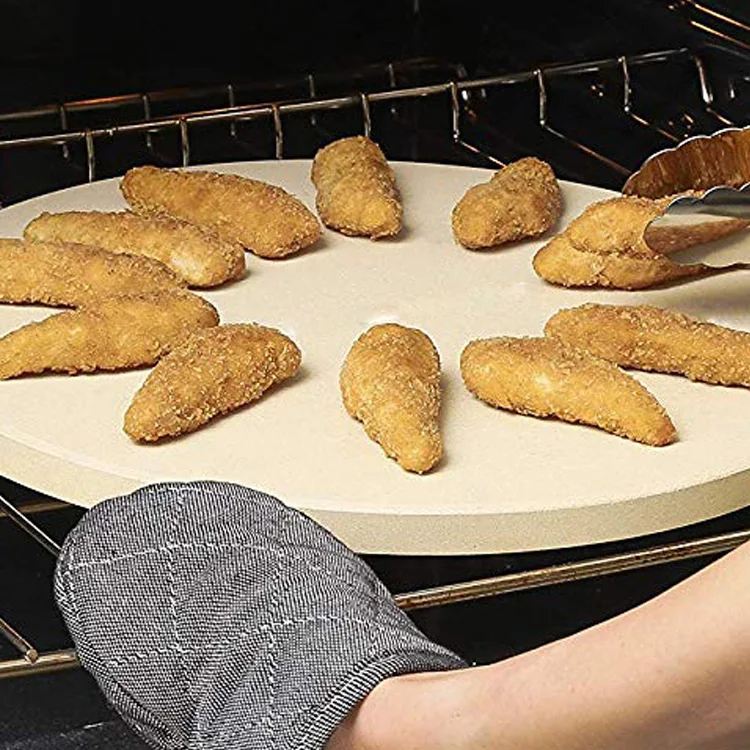 15MM Refractory Cordierite Grilled Bakeware Pizza Stone For Home Oven