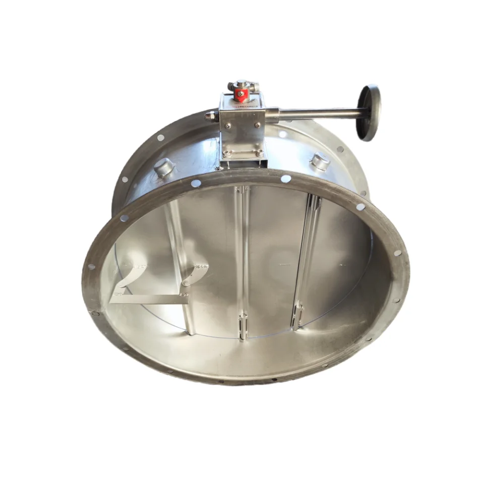 Hvac system Connecting air ducts turbo handle Manual air volume control damper