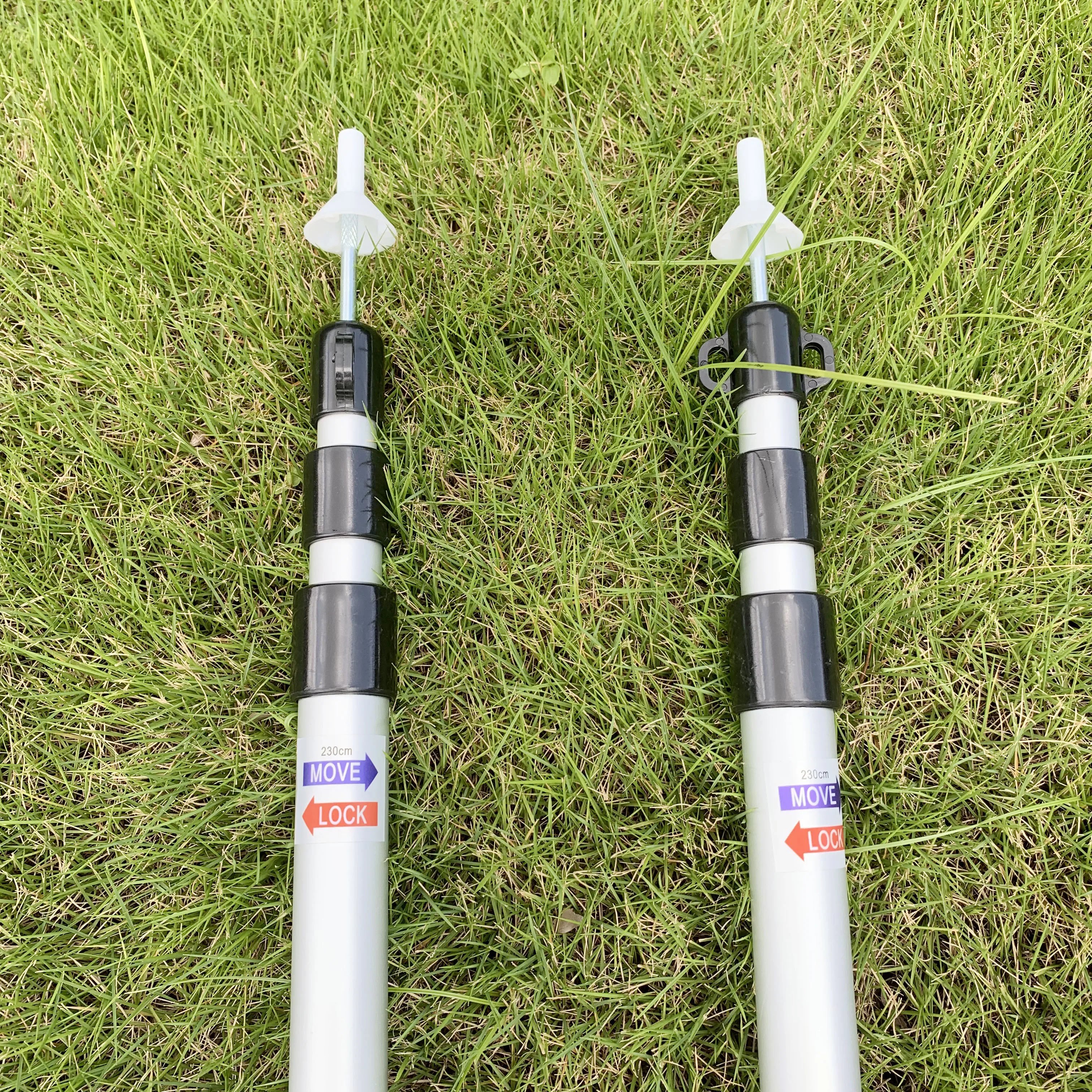 230cm Red And Black Anodizing Color Telescopic Awning Tent Pole With Carry Bag