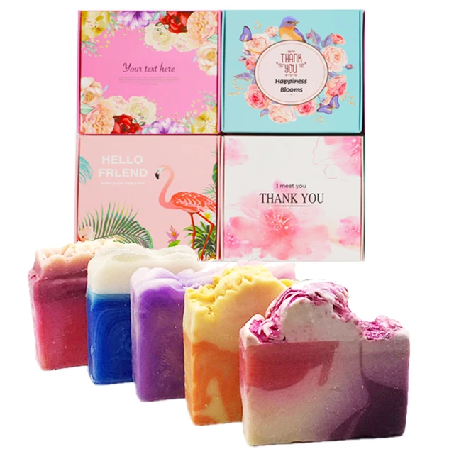 Private label wholesale handmade organic natural packaging boxes suppliers antiseptic bath facial cleaning whitening toilet soap