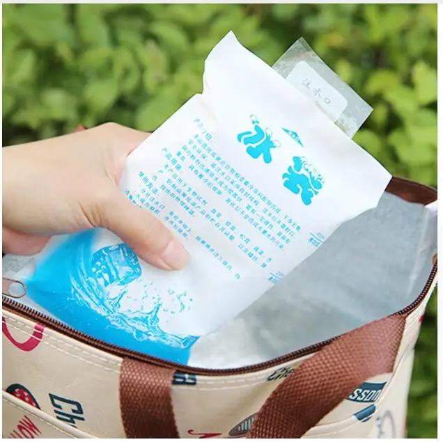 factory custom shipping food delivery custom ice bag  400ml 600ml inject water ice packs For Food Shipping