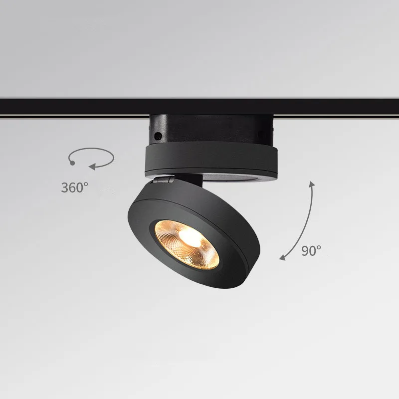 2023 Modern Adjustable Spot Round LED Track Lighting for Shop