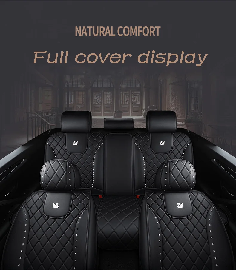 Роскошный дизайнерский чехол на сиденье автомобиля в виде короны новый дизайн бриллиантовый кожаный полный комплект чехлов на сиденья автомобиля с модным чехлом горячая распродажа