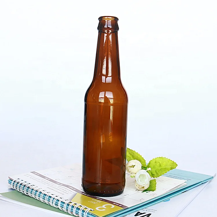  Заводская поставка домашнее пивоваренное оборудование Kombucha 330 мл бутылка для пива из янтарного стекла с крышкой