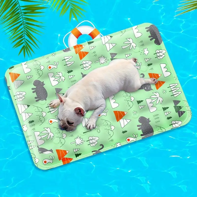 Custom Pvc Laptop Cooling Pad Comfort Pressure Activated Summer Self Cooling Gel Pet Dog Ice Mat for Puppy Cooling Pad