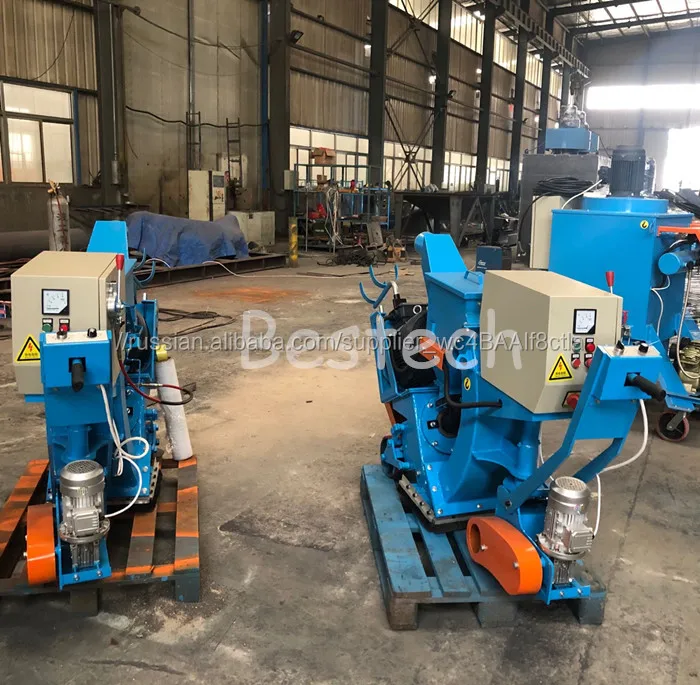 Steel plate shot blast cleaning machine/Mobile road sand blasting machine
