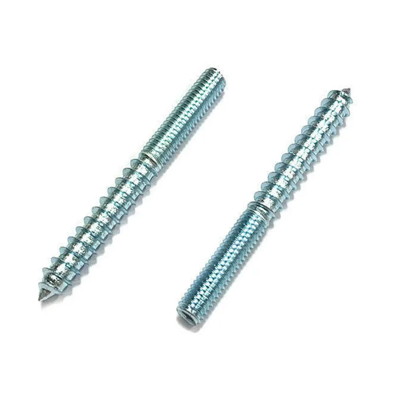 M6 M8 M10 Double Threaded Ended Torx Head Wood Screw Zinc Plated Hexagon Socket Tapping Bolt