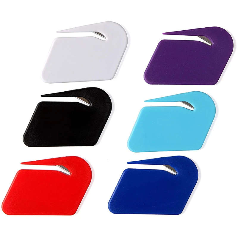 Рекламный подарок, логотип на заказ, прочный ручной Открыватель для букв, настольный пластиковый резак для букв