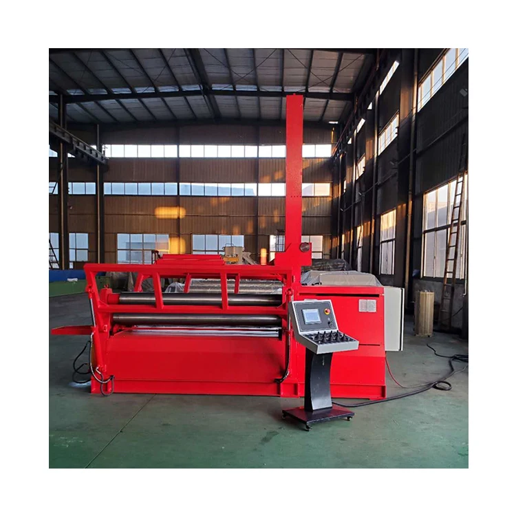 
ce/iso certified Chinese-made sheet metal hydraulic four-roll rolling machine 