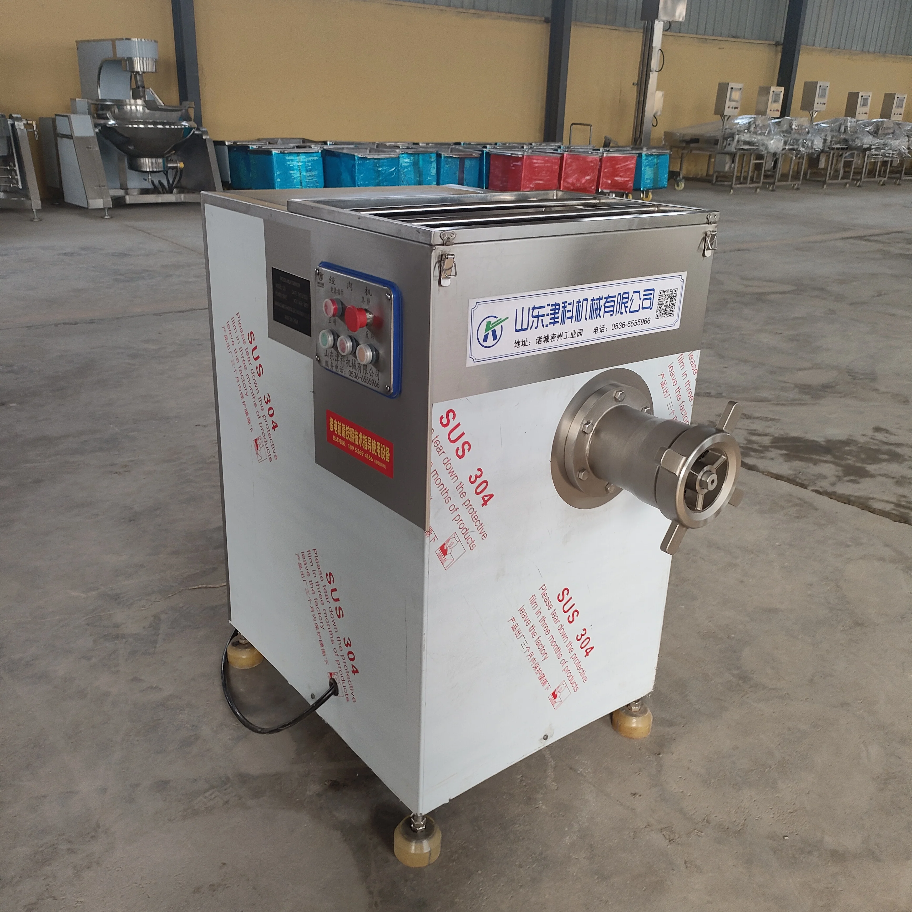 Commercial Electric Meat Grinder Machine Factory Price Large Meat Mincer for Farm Industries New Condition Gear Core Components