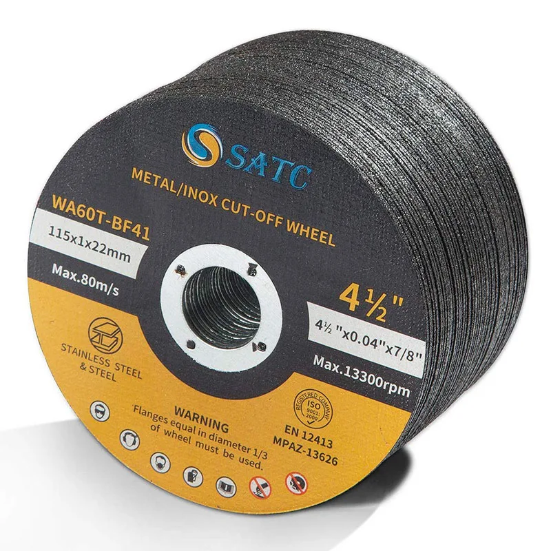 SATC  Aggressive Cutting Disc For Metal / Stainless Steel/INOX - 4-1/2 x .045 x 7/8-Inch
