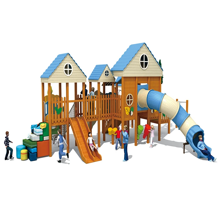 Bettaplay Hot sale kid playground outdoor equipment, commercial playground kids outdoor playground wood