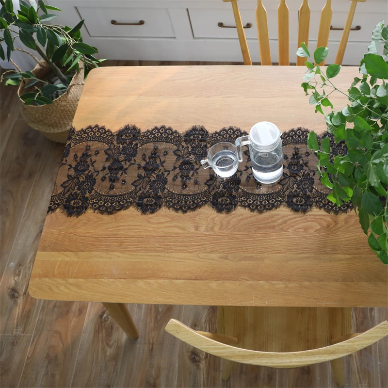Горячая Распродажа кружевная настольная дорожка белая тема свадебный Декор для дома Настольная дорожка