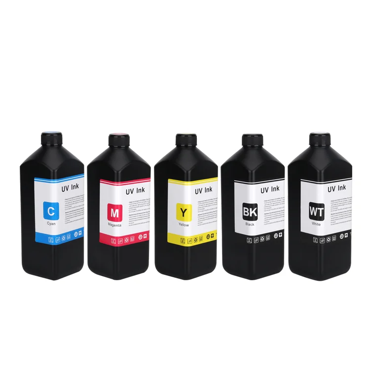 CY Refill Bulk LED Curable Uv Printing Ink For Canon 1280xt 1280 xt For Toshiba CE2 CE3 CE4 CE5 Printer