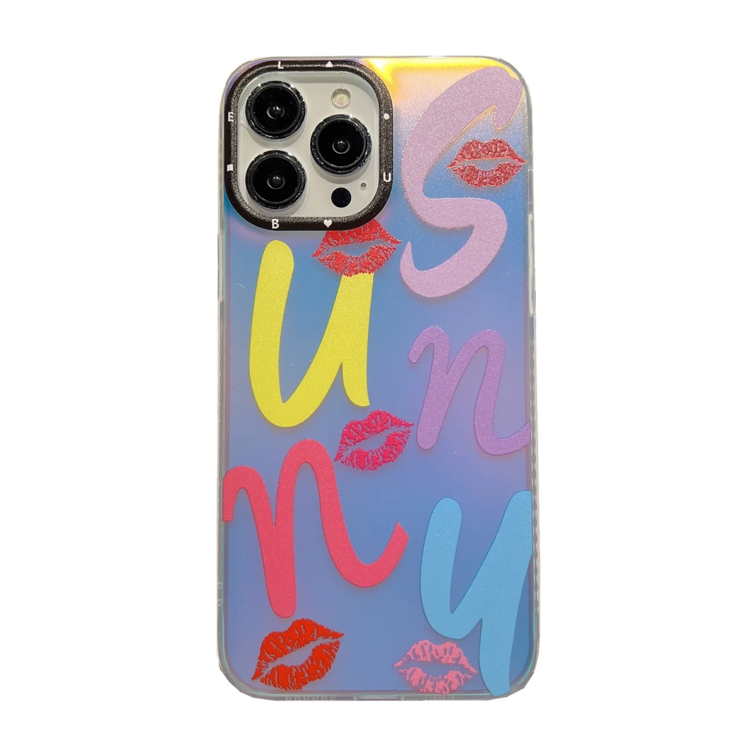 Anti-finger Gradient TPU Phone Cases for Iphone 14 pro max China Factory. Matte Design Phone Case with Black Camera Frame