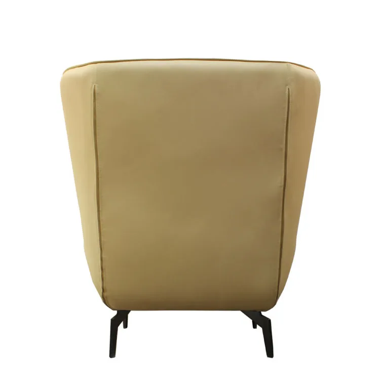 Linen Covered Living Room Leisure Chair Modern Upholstered Italian Office Chairs  Comfortable And Durable Leisure Arm Chair