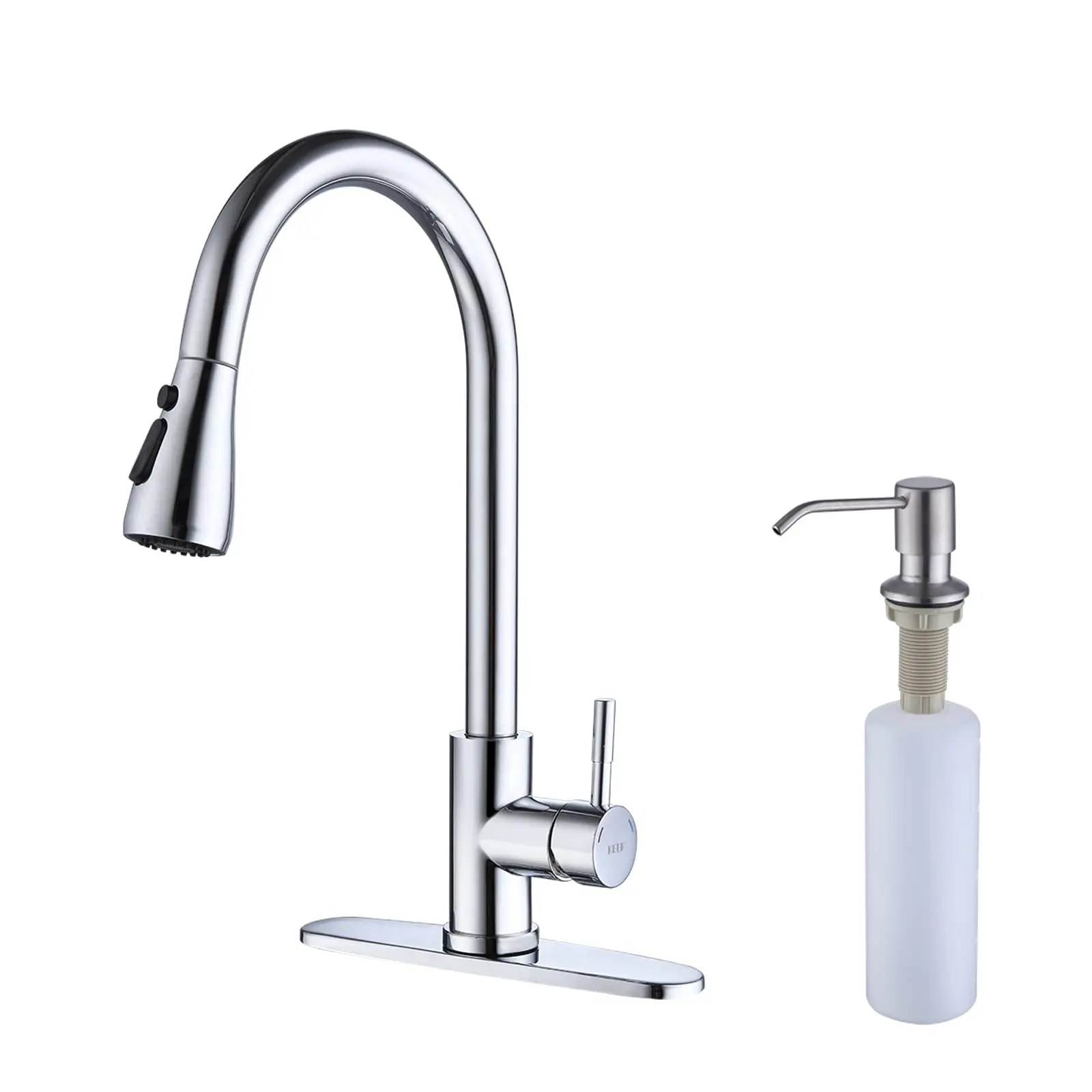 Touchless Kitchen Faucet with Pull Down Sprayer, Motion Sensor Kitchen Faucet with Kitchen Soap Dispenser, Single Kitchen Faucet