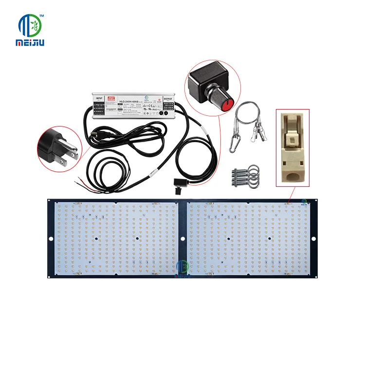 Meijiu Qb 240 расти светодиодный УФ ИК FOLUX-X240H2 lm301H 240W V3 3500 K двойной чип, LED-лампа для сельского хозяйства