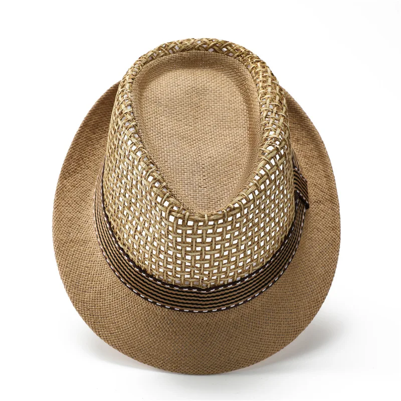 Wholesale Outdoor Unisex Breathable Design Summer Custom Women fedora panama straw hat For Men