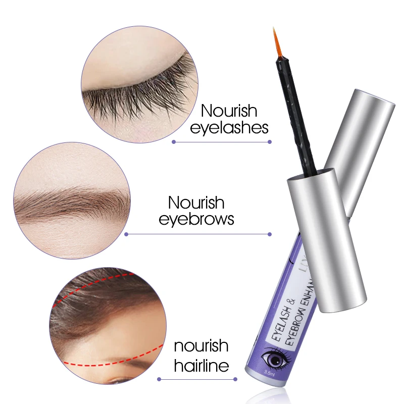 OEM Korean vegan organic lash serum extension eyelashes growing eyebrow private label biotin serum