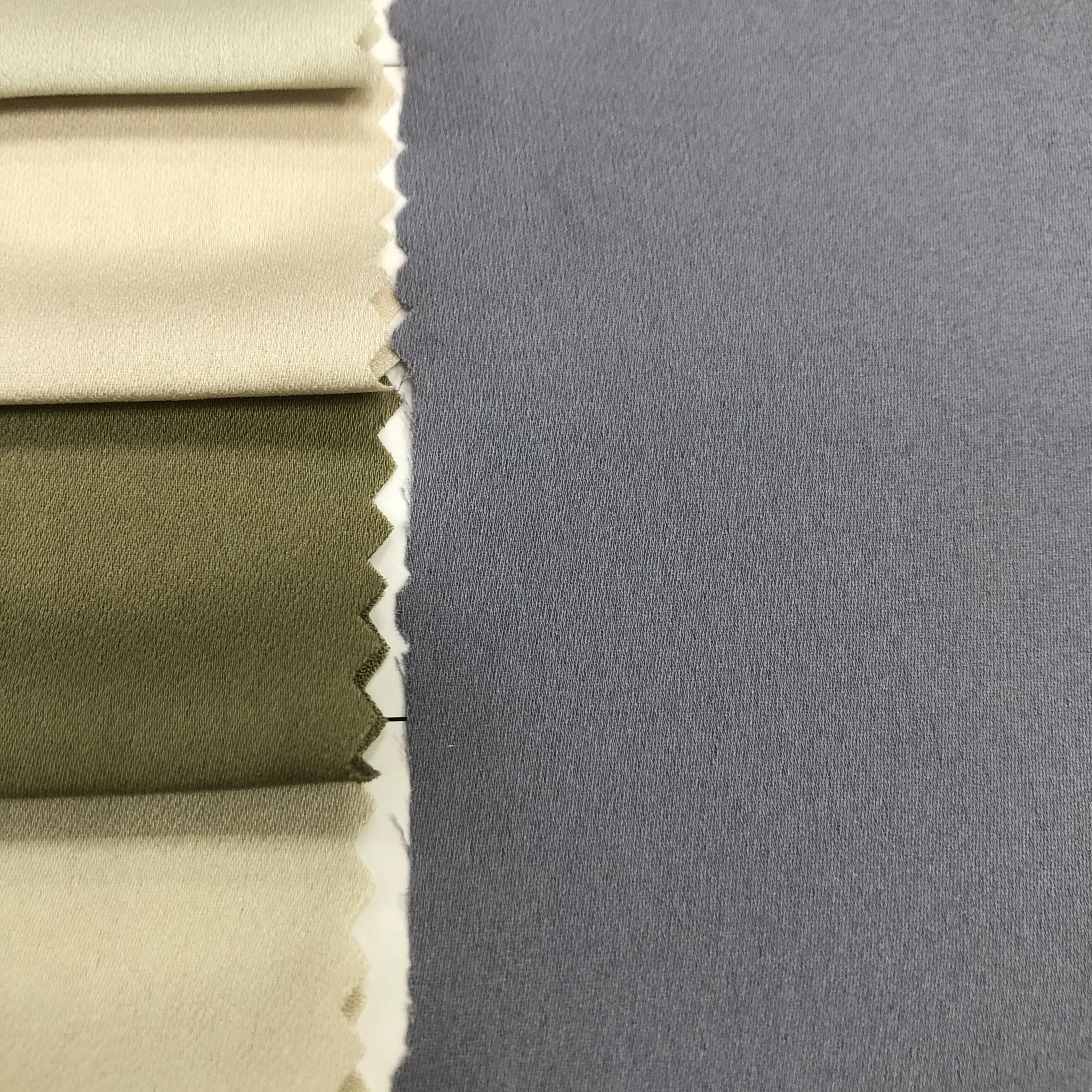Crepe Satin Fabric for Women Garment 8822 Woven 100% Polyester Fabric Plain Dyed Poly 100% Polyester OEKO-TEX STANDARD fabric