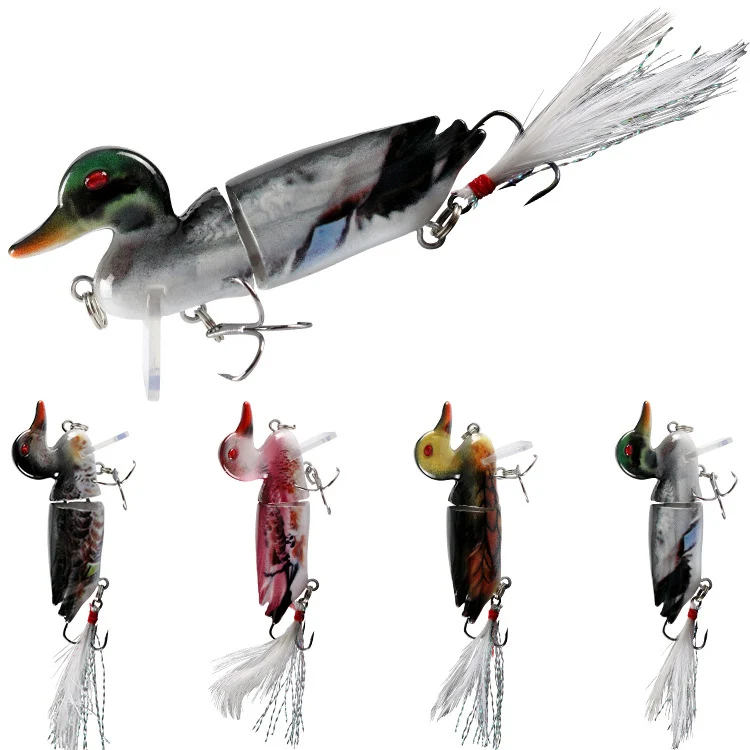 Factory Wholesale 70mm 11g floating two section fishing duck topwater fishing lures saltwater