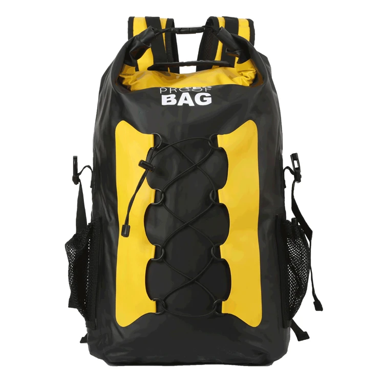 
popular PVC tarpaulin waterproof dry backpack high frequency welded seams for camping hiking travelling boating swimming 