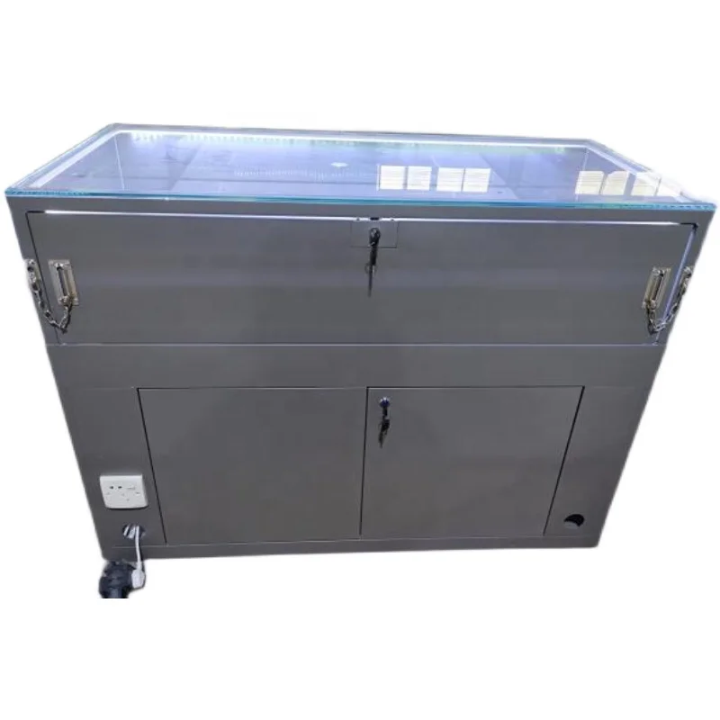 Mobile phone counter new glass display cabinet for iPhone