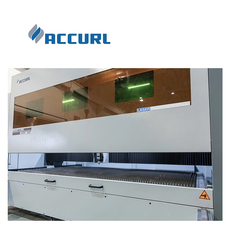 ACCURL China Manufacturer 8000w Fiber Laser Cutting Machine Price 3015 automatic cutting machine