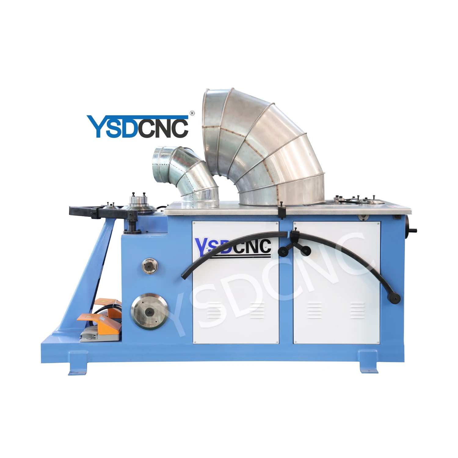 YSDCNC Brand HVAC Round Duct Elbow Gorelocker Making Machine for Production