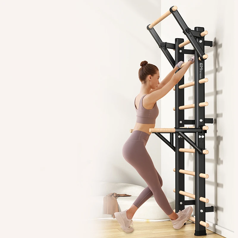 EMfitness Wholesale  Home GYM fitness equipment Swedish Wall Ladder Pull Up Bar