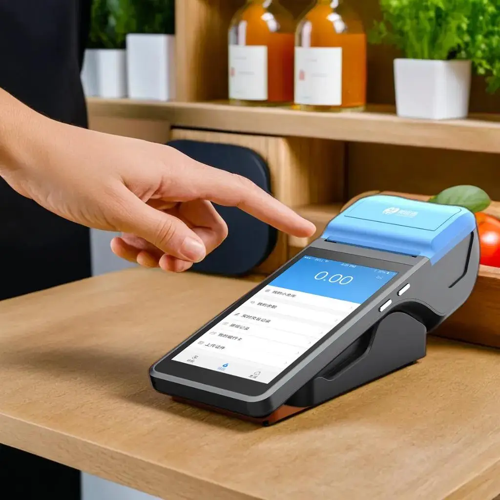 MHT-M2 Android POS Terminal with Built-in Thermal Receipt Printer Mobile Payment System Handheld POS Terminal